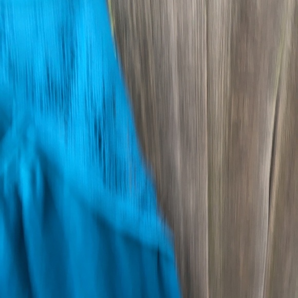 Blue Anthropologie cutout medium tank top blouse - Picture 3 of 3